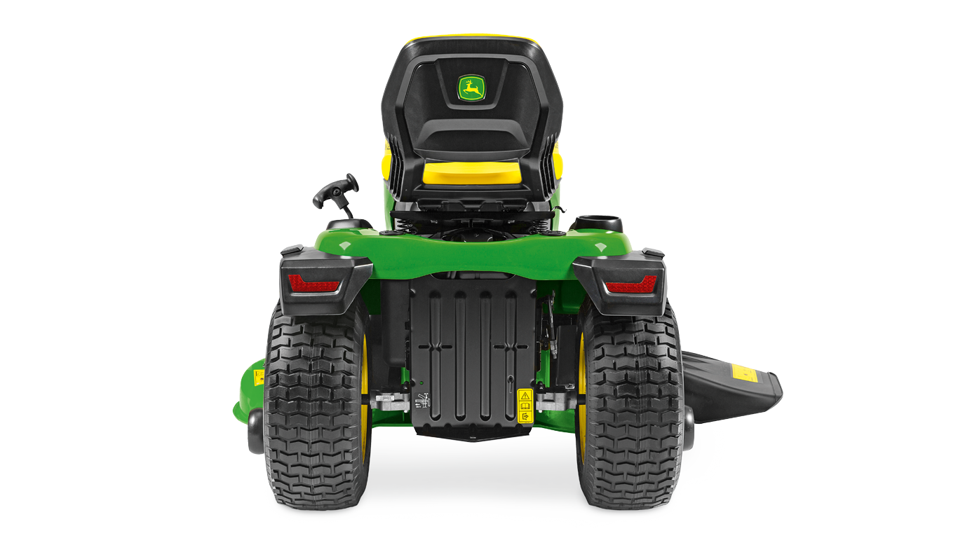 John Deere X167 Ride On Lawn Tractor 122cm Cutting Deck V-Twin Hydrostatic Garden Riding Mower