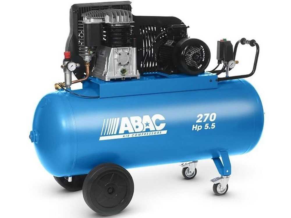 ABAC B5900 270 CT5.5 Two Stage Belt Driven Air Compressor 270L 5.5HP Professional Workshop Compressor