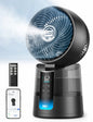 DREO TurboCool Ventilateur 516S, ventilateur de table oscillation 150° + 30°, rafraîchisseur d’air 7,9 m/s, brume ultrafine, silencieux 20 dB, 6 vitesses, 2 modes, contrôle app & télécommande.