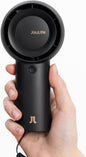 JISULIFE Mini Ventilateur Turbo Portable [16H Max] Personnel, Rechargeable USB 4000mAh, Petit Ventilateur de Poche à Piles avec 5 Vitesses