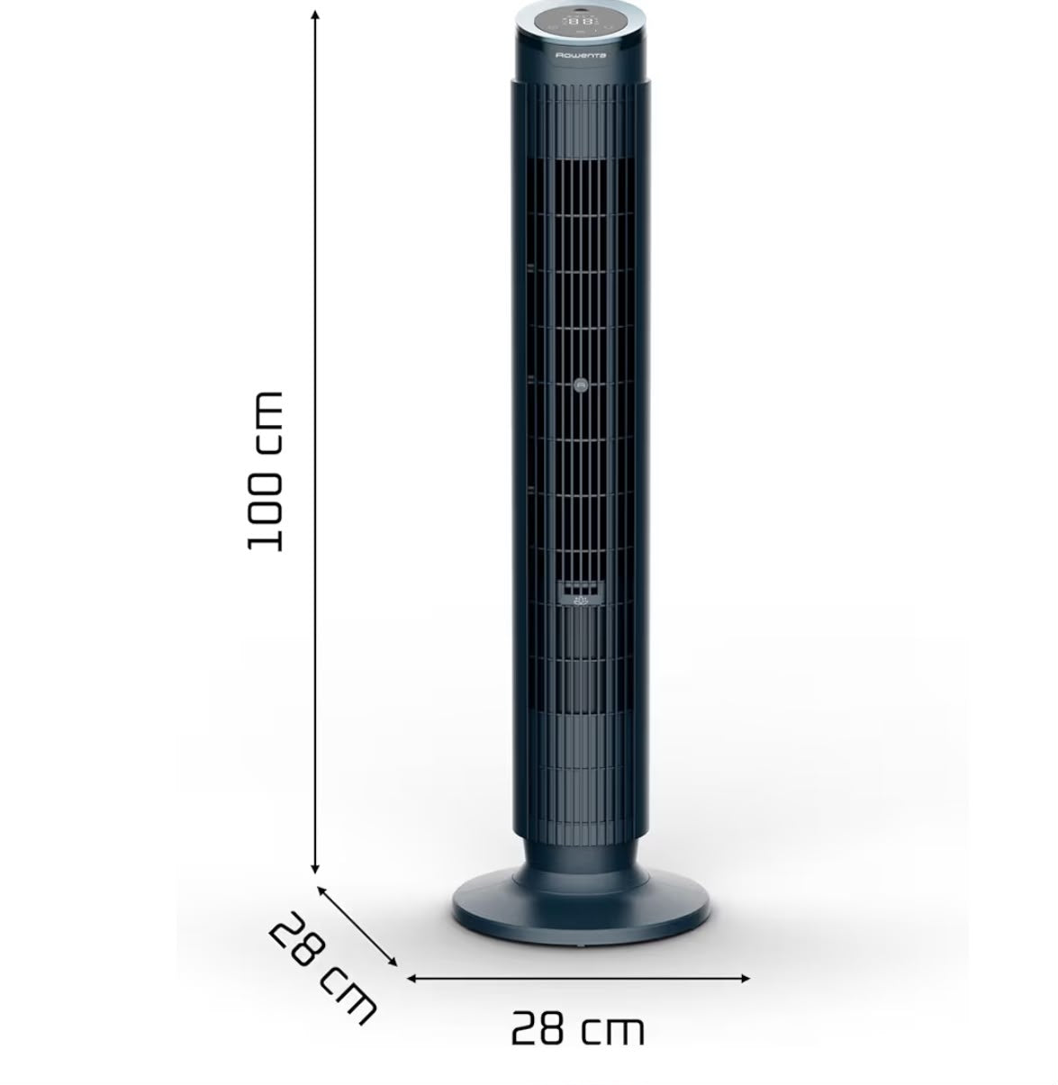 Rowenta Eole Silence Force VU7020F0 Ventilateur tour rafraîchissant puissant, extrêmement silencieux, économie d'énergie