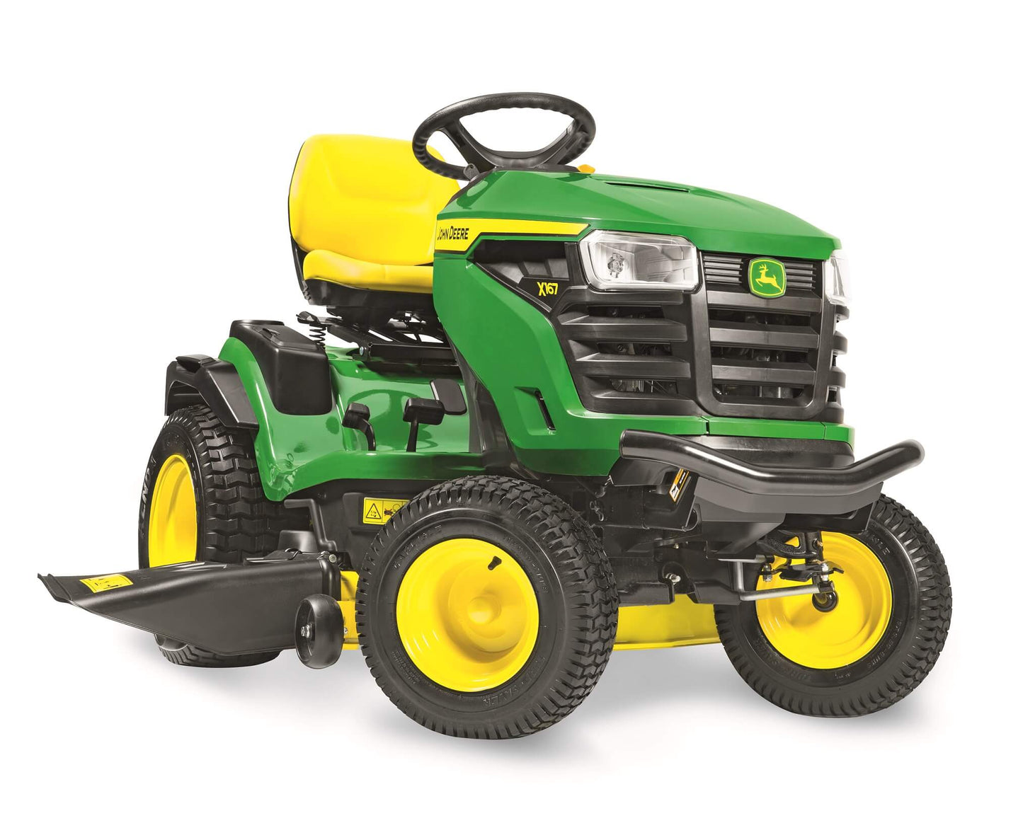 John Deere X167 Ride-On Lawn Tractor – Hydrostatic Drive, 107cm Cutting Width