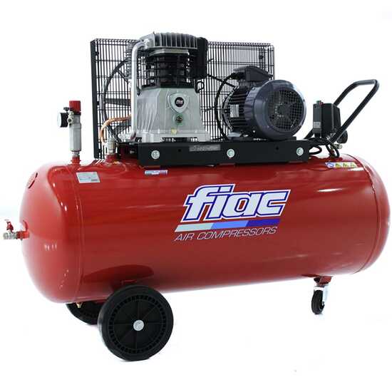 Fiac AB 300/858 Two Stage Belt Driven Air Compressor 270L 7.5HP Industrial Workshop Compressor