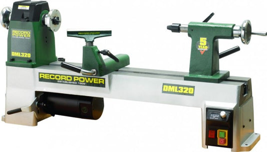 Record Power DML320 Variable Speed Woodturning Lathe M33 Spindle Wood Lathe