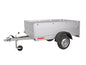 Anssems GT750 251x126 HT Single Axle Utility Trailer with Cover and Railing
