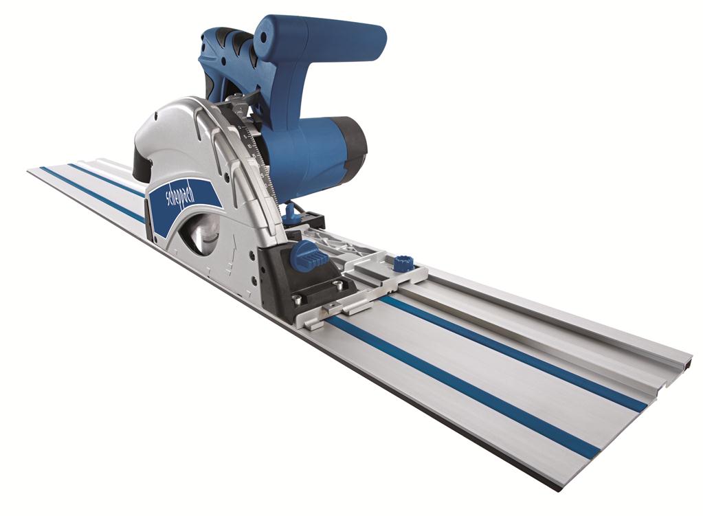 Scheppach PL55 Plunge Saw with Guide Rails 160mm Precision Track Saw