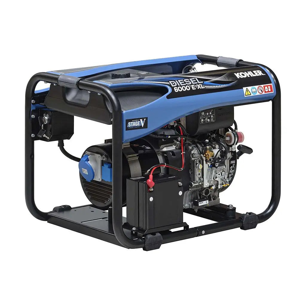 Kohler SDMO 6000 E XL C5 Diesel Generator 4.9kW 16L Fuel Tank Portable Power Generator