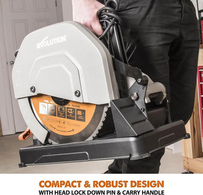 Evolution R355CPS 355mm Chop Saw 2200W Multi Material Metal Cutting Saw