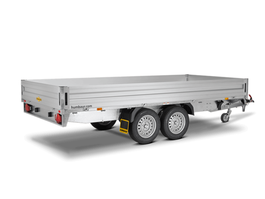 Humbaur HT 203116 Tandem Axle Aluminium Flatbed Trailer 2000kg Cargo Trailer
