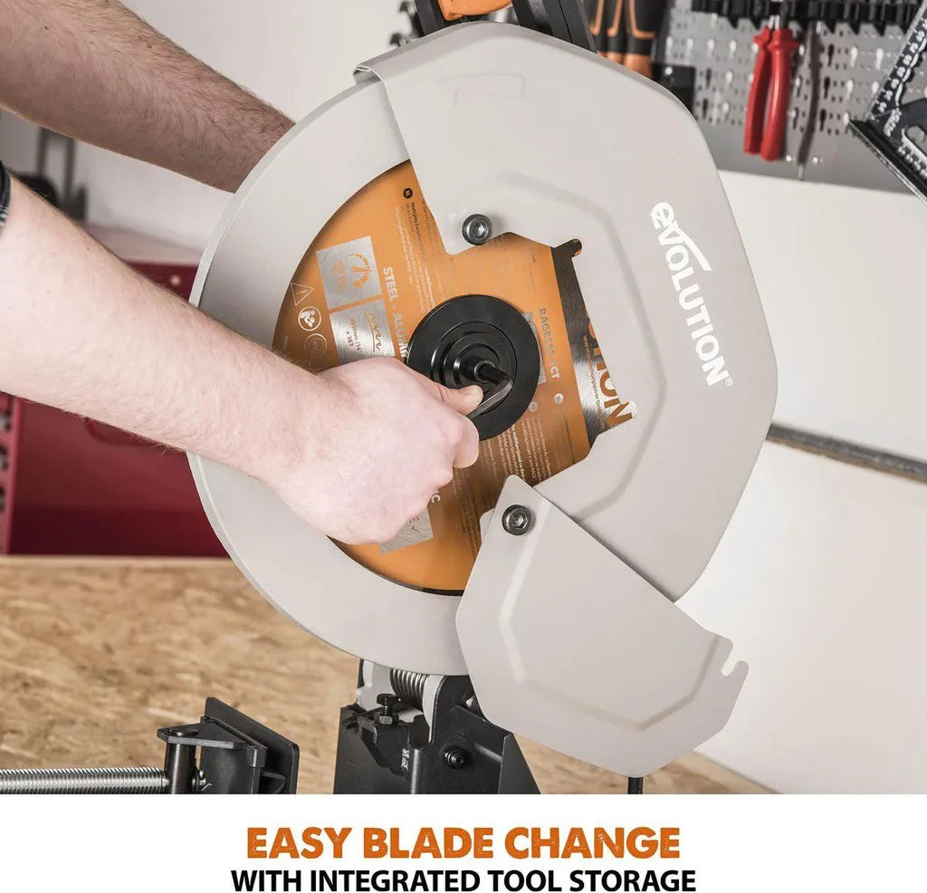 Evolution R355CPS 355mm Chop Saw 2200W Multi Material Metal Cutting Saw