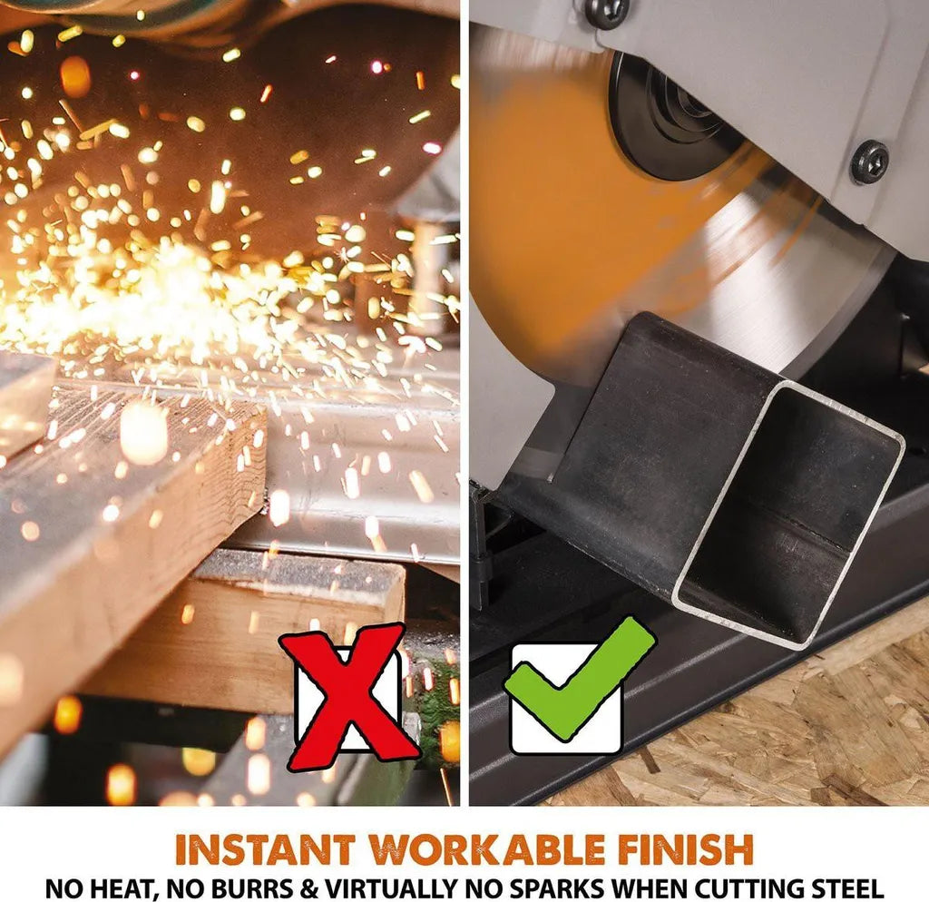Evolution R355CPS 355mm Chop Saw 2200W Multi Material Metal Cutting Saw