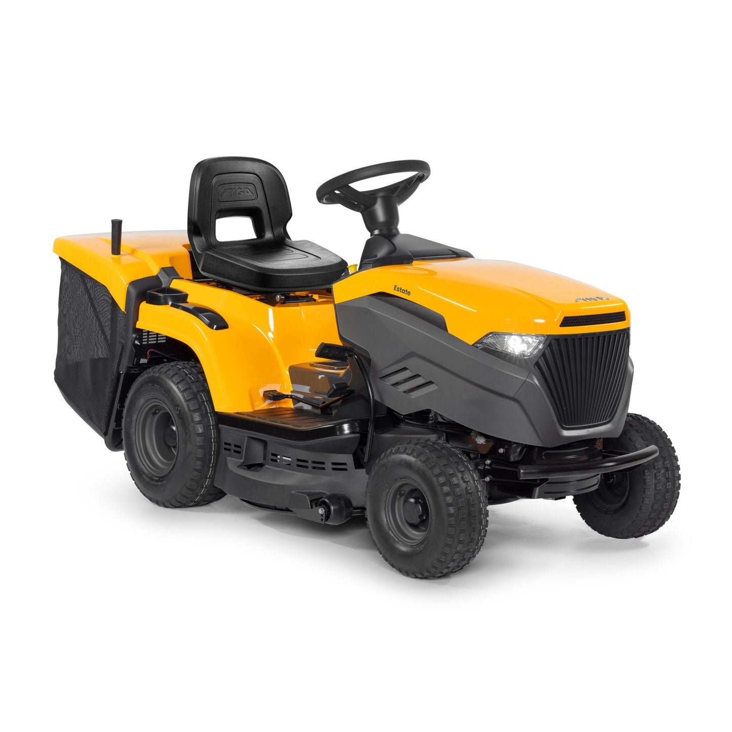 Stiga Estate 384 Ride On Lawn Tractor with Rear Grass Collector Garden Riding Mower
