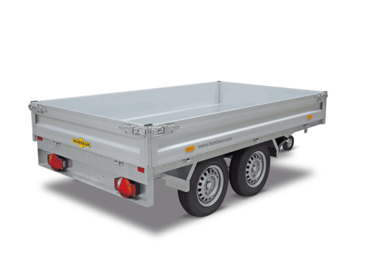 Humbaur HUK 303117 Tandem Axle Tipper Trailer 3000kg GVW Hydraulic Cargo Trailer