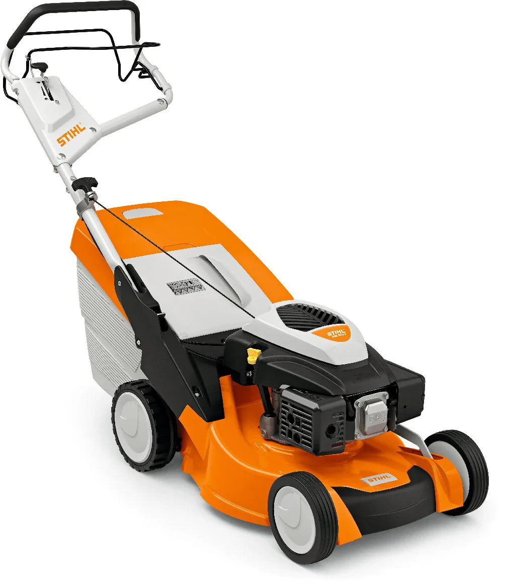 STIHL RM650V Self Propelled Petrol Lawn Mower 48cm Multi Function Blade Garden Mower