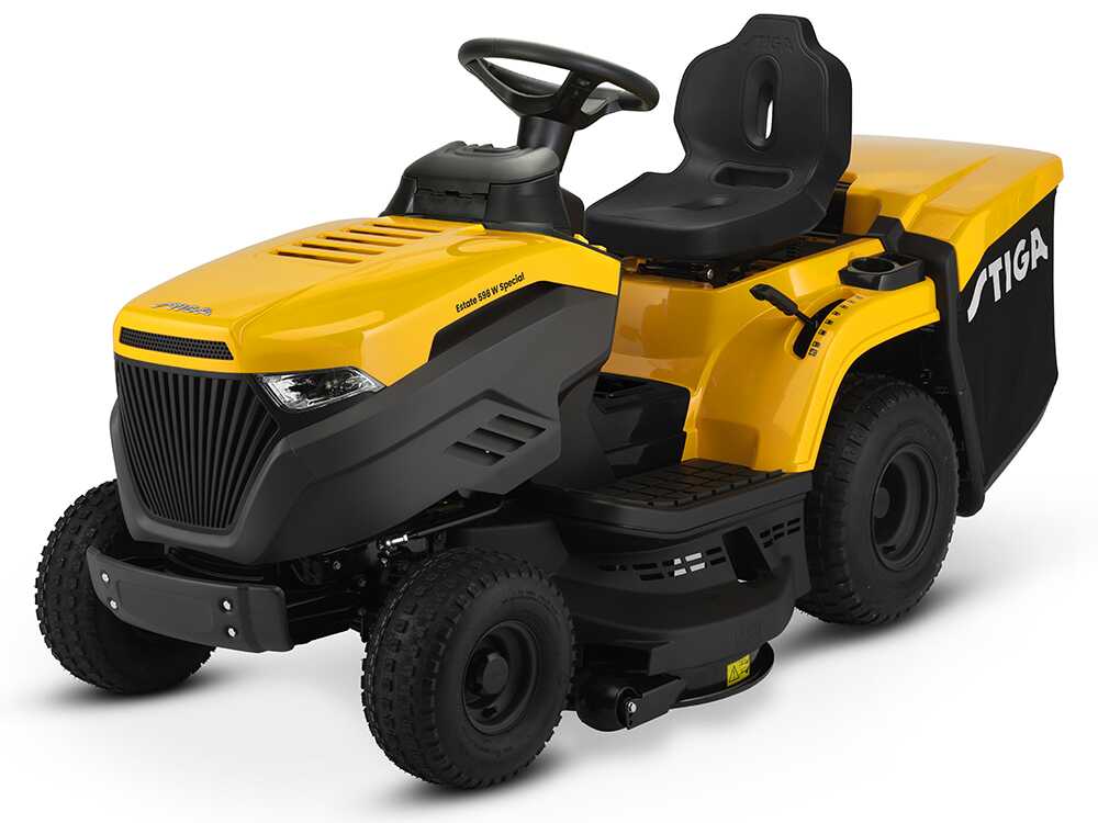 STIGA Estate 598 Ride On Lawn Tractor 98cm Cutting Deck Garden Riding Mower
