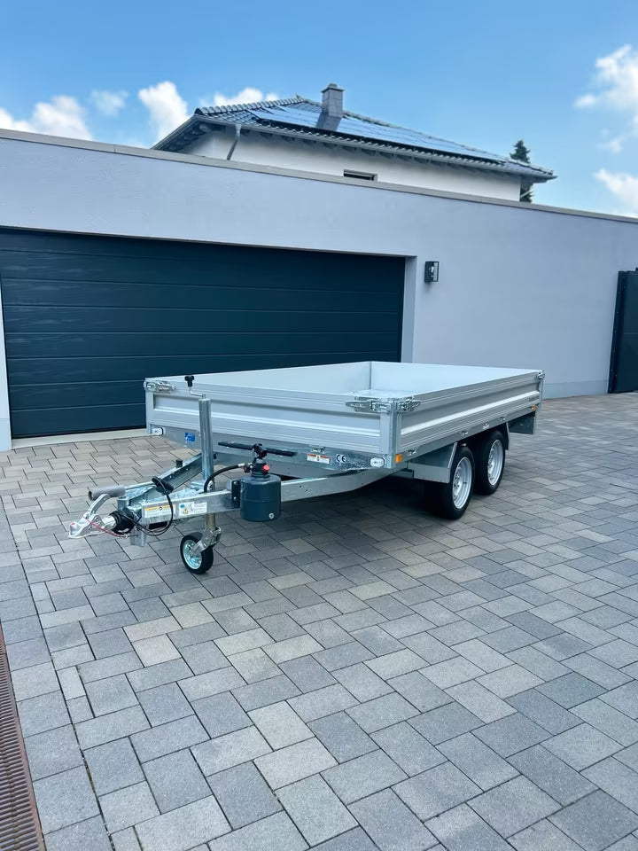 Humbaur HUK 303117 Tandem Axle Tipper Trailer 3000kg GVW Hydraulic Cargo Trailer