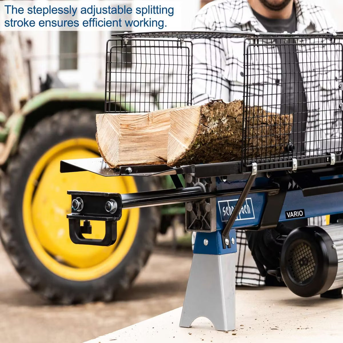 Scheppach HL760LS 7 Ton Electric Vertical Log Splitter Hydraulic Wood Splitter