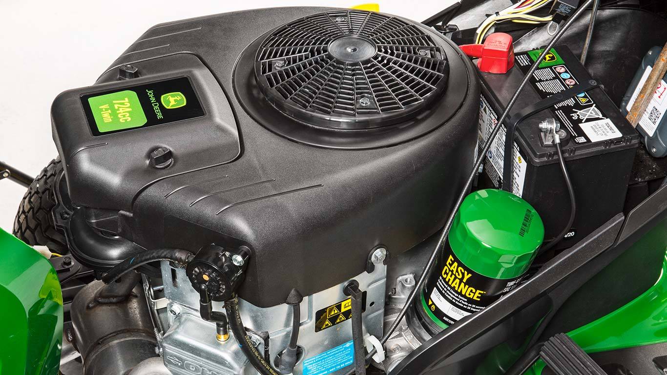 John Deere X167 Ride On Lawn Tractor 122cm Cutting Deck V-Twin Hydrostatic Garden Riding Mower