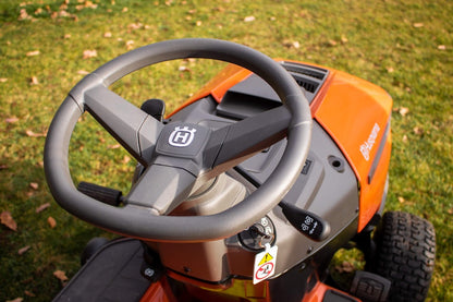 Husqvarna TC 138 Ride On Lawn Tractor 97cm Rear Grass Collector Garden Riding Mower