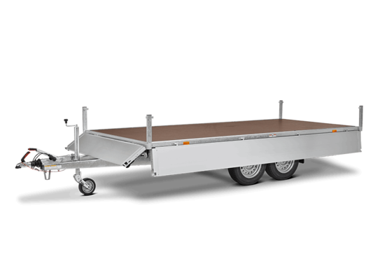Humbaur HT 203116 Tandem Axle Aluminium Flatbed Trailer 2000kg Cargo Trailer