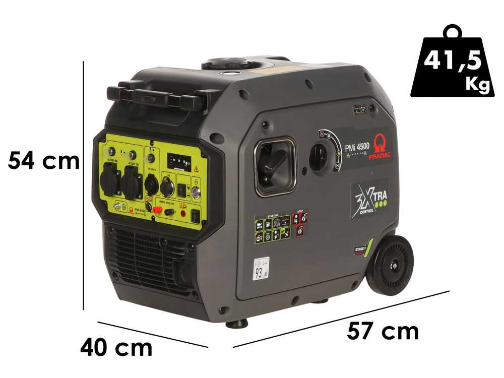 Pramac PMi 4500 Inverter Generator 3.8kW Silent Portable Petrol Generator with Trolley