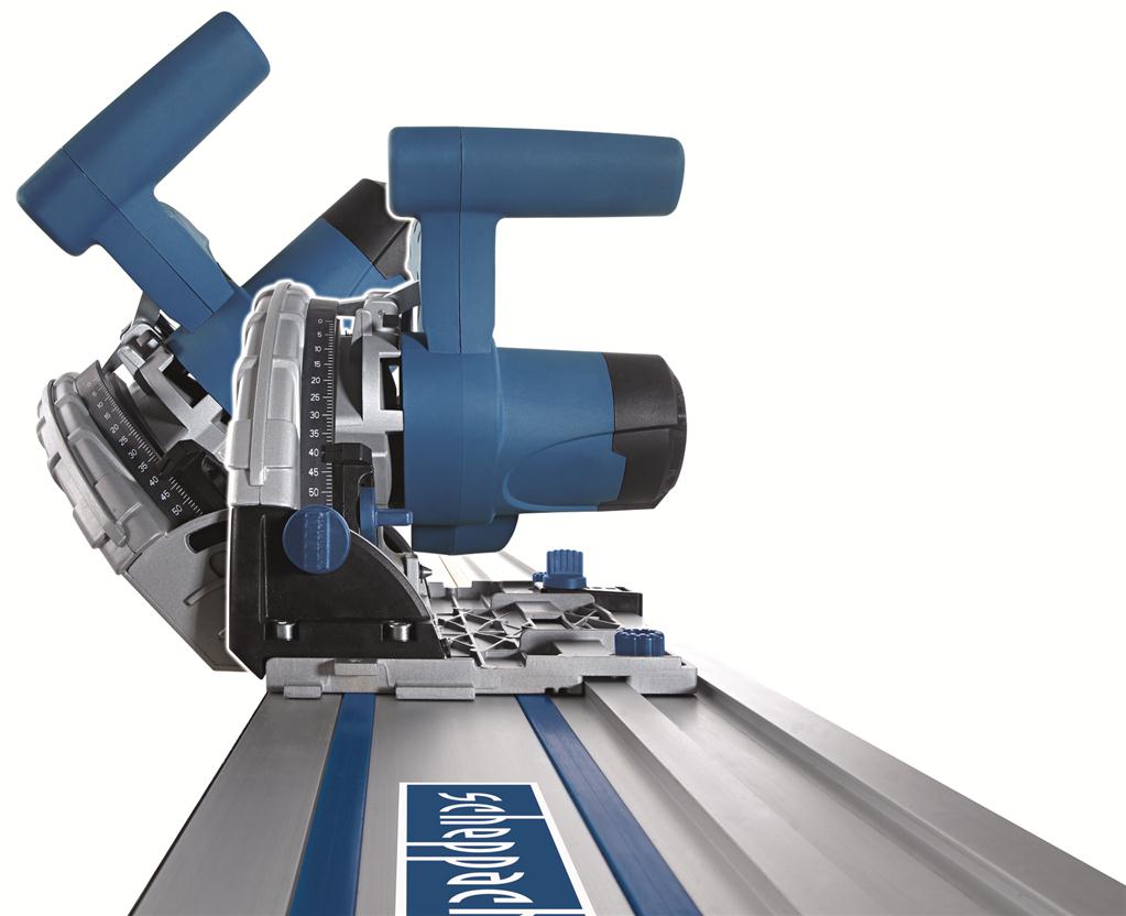 Scheppach PL55 Plunge Saw with Guide Rails 160mm Precision Track Saw