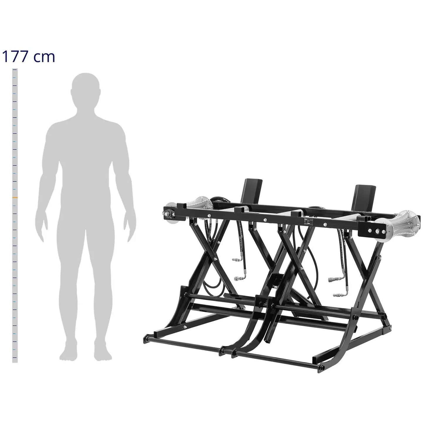 Hillvert HI-LOGL-1800 Hydraulic Log Lifter 180kg Heavy Duty Timber Lifting Tool