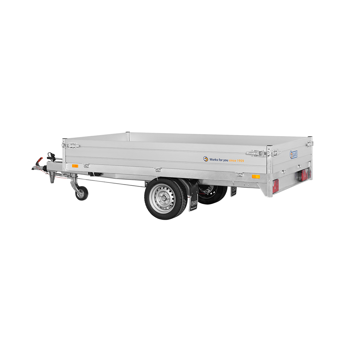 Saris PL256 Single Axle Flatbed Utility Trailer 1500kg GVW Cargo Trailer