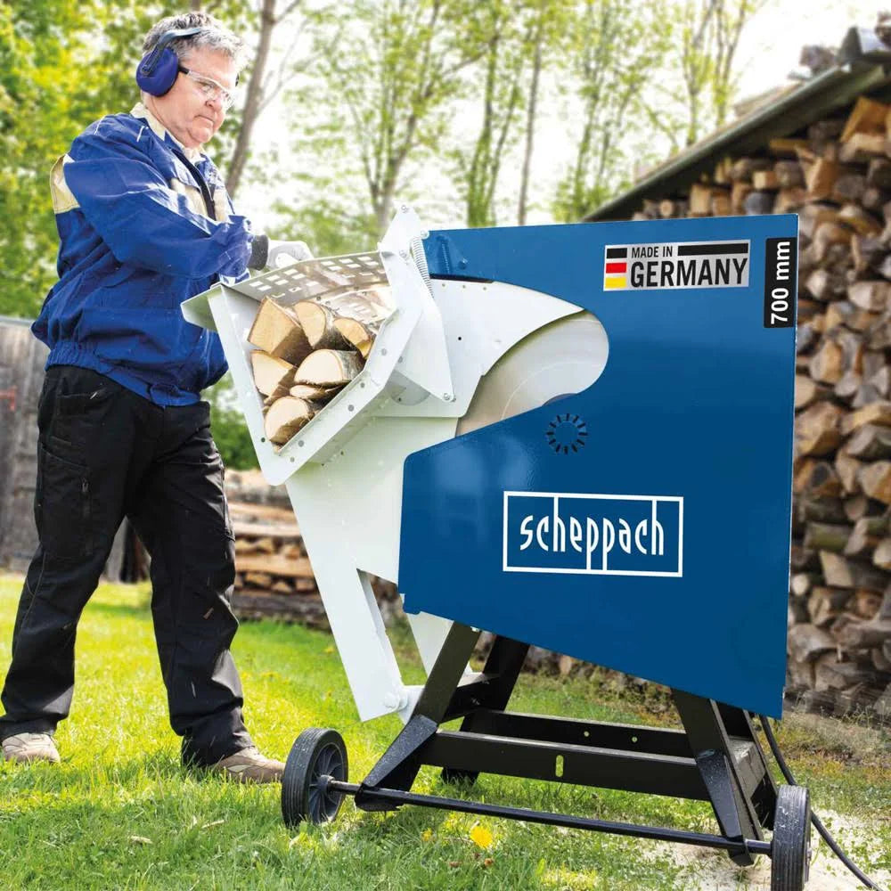Scheppach HS720 700mm Electric Circular Log Saw Firewood Cutting Saw